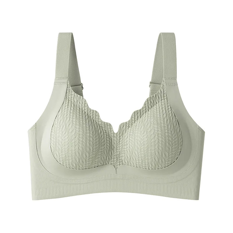 Minimizer Bra for Women Soft Support Seamless Shaping Side Control Push-Up Anti-Sag Bra Underwear Full Coverage Bralette