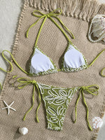 Sexy Black Lace Bikini Set Women 2026 Beach Push Up Bra Bandage Thong Swimsuit Brazilian Holiday Bathing Suit Two Piece Swimwear