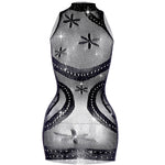 1PC Women Sexy Fishnet Beach Cover Up Hollow Out Bodycon Dress See Through Summer Swimwear