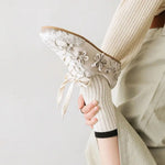 2026 Summer Gary Cute Flowers Ballet Flats Shoes Women Black Sweet Casual Sneakers Shoes Trainers Comfy Walk Daily Footwear