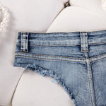 Summer Low Waist Hot Girl Slim Fit Plus Size Stretch Jeans Women's Denim Shorts For Beach Spa & Hot Springs Water Sports G5WM