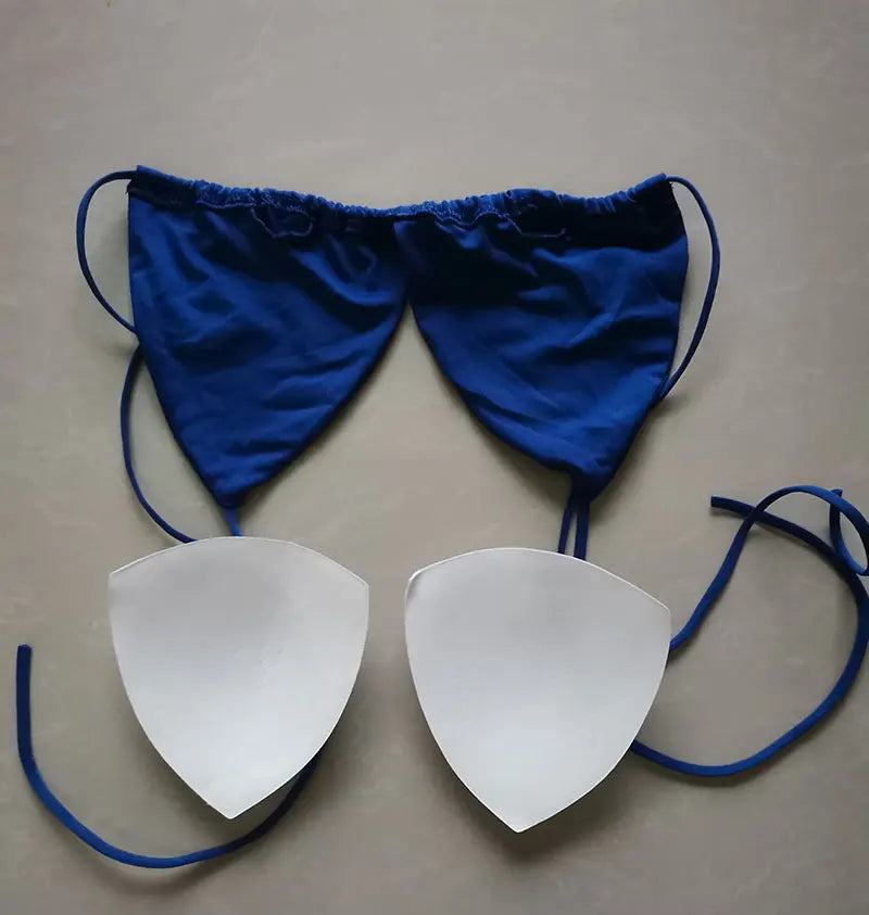 Summer Sexy Bikini set Push-up padded Bra Thong Split Swimwear Female Bandage Bathing Suit Adjustable Lacing Swimsuit Solid