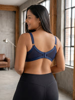 Full Cup Sports Bra Plus Size Wirefree Cross Back Strappy Design Gym Yoga Running Exercise Padded Tank Top Activewea MR3678