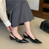 Women'spointed toe slingback slip-on flats sandals soft comfortable casual female summer daily footwear shoes