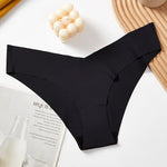 1 Pcs Women Summer Seamless Panties Breathable Low Waist Briefs Sexy Solid Silk Underwear Panty Female Intimates Lingerie