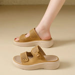 Wedge Sexy Comfortable Non-slip Women's Slippers 2026 Summer Fashion New Lightweight Elegant Outside Women's Platform Slippers