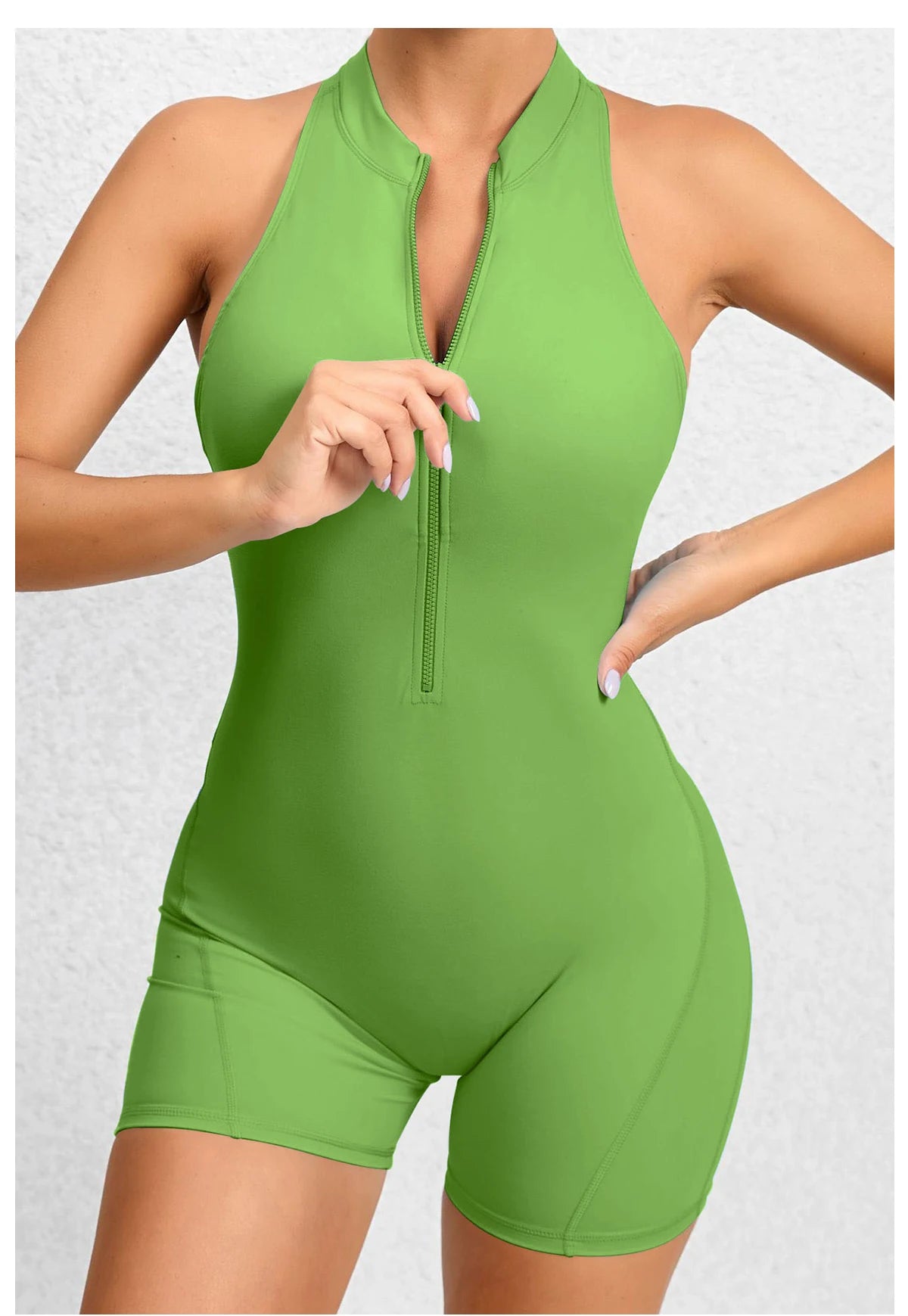 Women Yoga V Backless Jumpsuit Workout Bodysuit Sleeveless Gym Bodycon Sportswear Fitness Yoga Suit One Piece Outfit