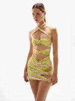 Sexy Starfish Bikini Set With Skirt Women Two-Pieces Swimsuit 2025 New High Fork Skirt Set Biquini Swimwear For Girl Clothing