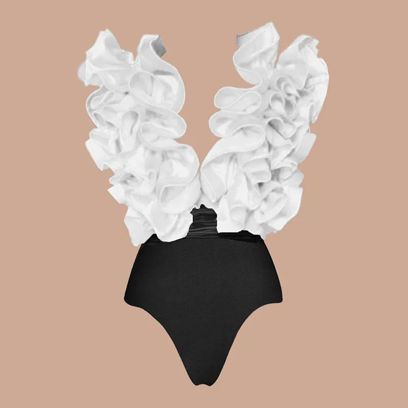 Sexy 3D Flower Bikini Set Brazilian Biquini Low Waist Swimwear Push Up SwimSuit Women Solid Swimwear Sexy Beach Wear Female