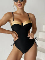 2024 Sexy Black One Piece Swimsuit Cut Out Bandage Trikini Swim Bathing Suit Monokini Push Up Brazilian Swimwear Women Bodysuit