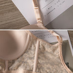 U-Shaped Large Backless Bra for Women with Big Busts, Minimizing, Gathering, Anti-Sagging, Sexy Lace, Invisible, Thin, Beautiful Back, Plus Size Bra