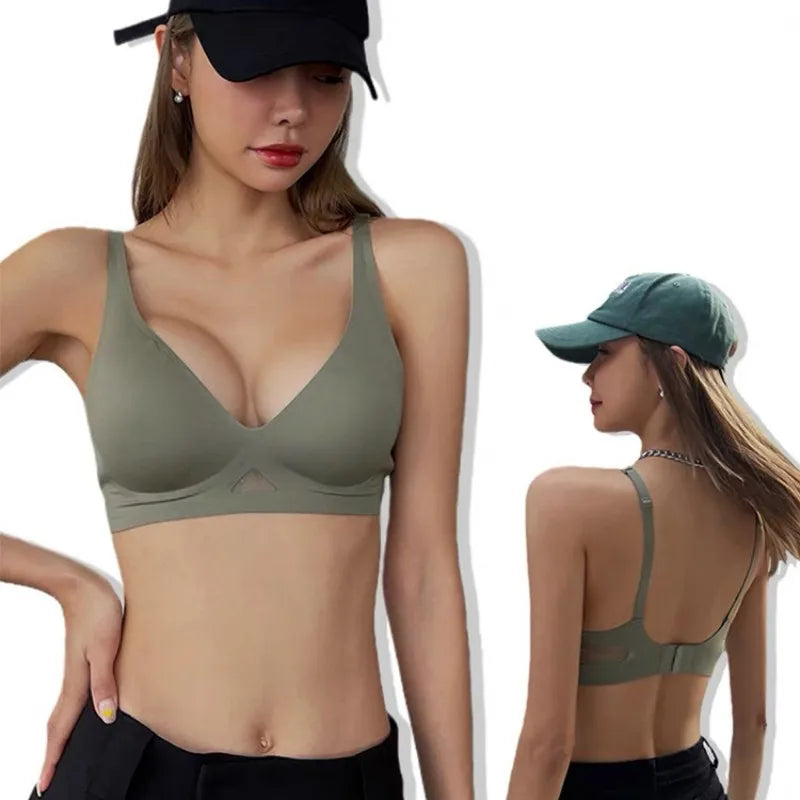 3pcs/Lot Seamless Bras for Women Push Up Brasiere Deep V Bralette Comfort Nonwire Underwear Female Invisible Bra Sexy Lingerie