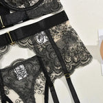 Two-piece Women's Set G-string Transparent Underwear Lolita Romantic Lingeries Set Sexy Bra and Panties Sets Lingerie for Woman