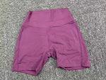 Women's Peach Lifting Yoga Shorts - High Waisted Stretchy Workout Shorts with Button Quick-Dry Tummy Control for Running Fitness