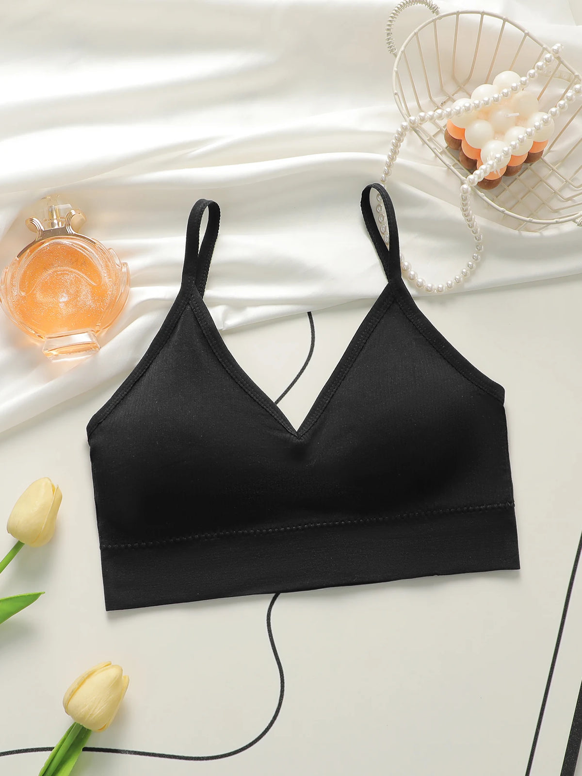Four Colors U-shaped back Women's seamless comfortable single-layer thin detachable chest cushion sports bra Z2002