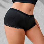 1pcs Plus Size 1XL-4XL Ribbed Seamless Women Panties Bow Breathable Comfortable Sexy Lingerie Lady Briefs New Style Underwear