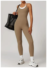 Yoga Jumpsuit Fake two color contrast halter sport jumps Women Push Up Gym Fitness Overalls Sport Outfit Sportswear Clothes 8843