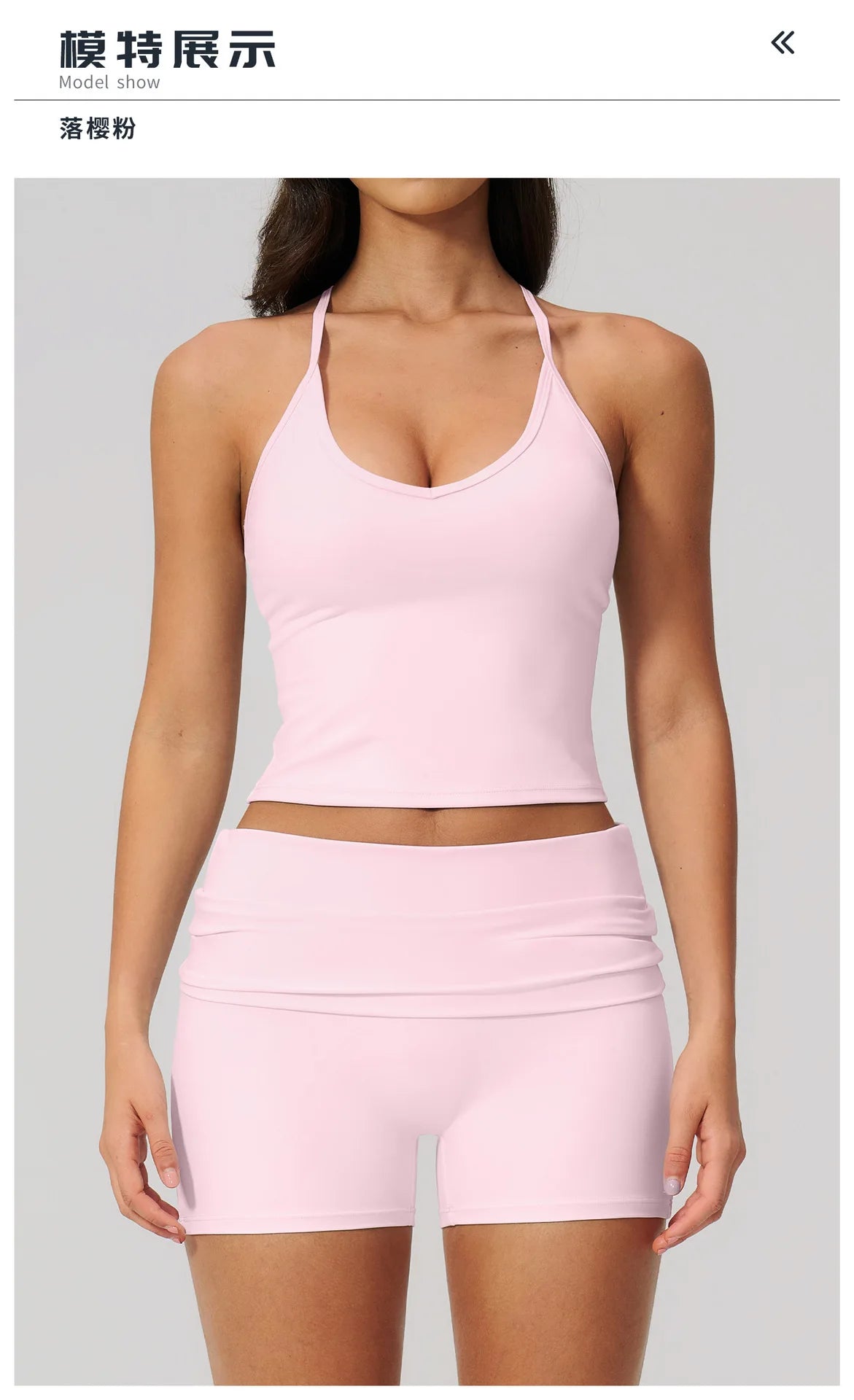 Summer 2Pcs Yoga Sets Women Camisole Slimming Sports Tank Top Pleate High Waist Shorts Fitness Suit Gym Running Excersize Wear