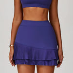 Pleated Tennis Skirt for Women with Pocket Shorts Women's High Waisted Wrapped Around Tummy Control Athletic Golf Yoga Skorts