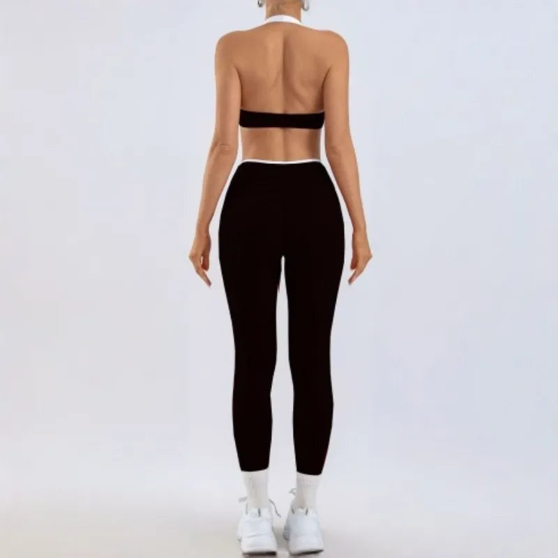 Women's Yoga Sets Fitness Sports Gym Slim Fit Hip-lifting Beautiful Back Suits Workout Casual Running Training Sets