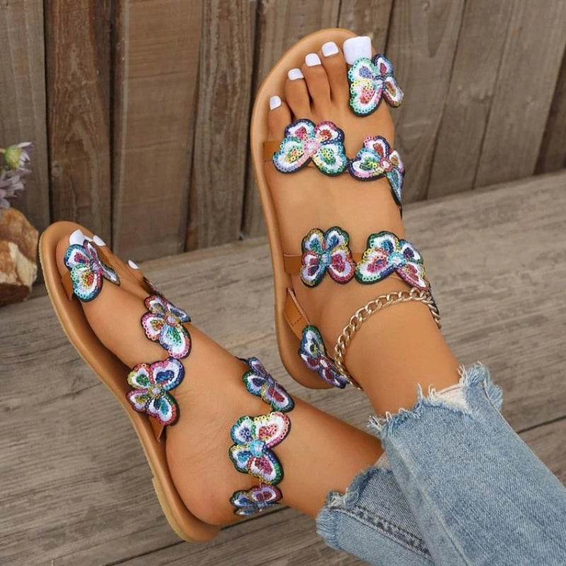 Flat Heel Sandals Women Summer BeachSandals Woman Large Size Casual Shoes