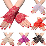 Summer Driving Sunscreen Lace Gloves Women Sailor Dance Gloves Long Fingerless Ladies Sexy Fishnet Gloves Mesh Mitten Handschoen
