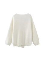 Foridol V-neck Oversize Beige Autumn Winter Women Knitted Long Sleeves Cozy Femme Casual Cardigans Sueter Mujer Loose Sweater