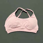 HISTELLO Impacts Asymmetric Sports Bra Women Seamless Yoga Underwear Adjustable Backless Halter Top Workout Running Gym Bra
