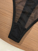 Women Floral Lace Bodysuit Black Sheer Mesh One Piece Lingerie Sexy V Neck Spaghetti Strap Teddy Bodysuit Boudoir Sleepwear