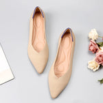 Women's Shoes Mesh Breathable Pointed Toe Flat 2026 Fashion Soft Bottom Knitted Shoes Female Casual Slip on Footwear Loafers