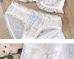 Japanese MOMOKO Butterfly Lingerie Set Wireless Bralette Sweet Pure Style Push Up Gathering Support for Small Chest No Underwire