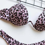 New Sexy V-bar Underwired Bra Push Up Bikini Women Swimwear Female Swimsuit Two-pieces Set V Wire Bather Bathing Suit Swim V1732