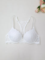 Floral Lace Women's Bra Front Clasp Padded Push up Bra Sexy Backless Underwear Trendy Women's Top
