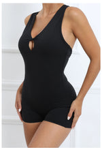 Padded Jumpsuit Sport Women Yoga Bodysuit Fitness Wear Gym Sportswear High Elastic Workout Running Clothes