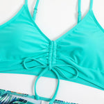 2025 Summer High Waist Swimsuit Bikini Sets with Shorts Female Swimwear Beach Wear Two-piece Bathing Suit Sports Women Clothing