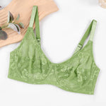 Ultra Thin Plus Size Womens Underwire Support Bra Adjustable Straps No Padding Comfort Leisure Sexy Brassiere