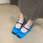 New Ballet Flats Women Bowknot Loafers Ladies Shallow Daily Shoes Comfort Woman Flattie Slip on Shoes