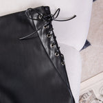 New Solid Color High Waist Elastic Shorts Women's Tight Casual Shorts Thin Drawstring Pure Desire Casual Charming Shorts NWSV