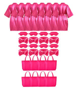 6/8/12Pcs Spa Party Robes Gowns for Girls Kimono Satin Robe Kids Birthday Party Favors Slumber Party Robe Birthday Squad Robes