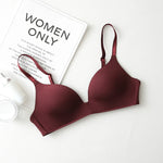 Seamless Bras for Women Push Up Bras No Wire Brassiere A B Cup Underwear Sexy Bralette Three Quarters(3/4 Cup)Lingerie