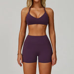 Hearuisavy Women's Running Comfort 2Pcs Sports Pants Set High Waist Push Up Workour Sportswear Casual Cycling Jogging Yoga Bras
