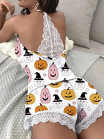 Summer Sleepwear Women's Casual Pajamas Suits V-Neck Sleeveless Heart Print Cami and Shorts Set Loungewear
