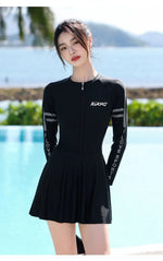 New Women's Split Style Swimsuit for Slimming, Belly Covering, and High-end Sports Style