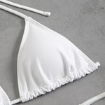 2025 European and American New Solid Color Special Mesh Four-piece Beach Swimsuit Sexy Bikini Burkini Muslim Swimwear