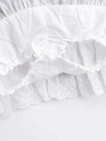 Summer New Leisure Lace Splicing Short Skirt Women Pure Desire Spicy Girl High Waist Hundred Fold A-line Half Length Skirt 7V01