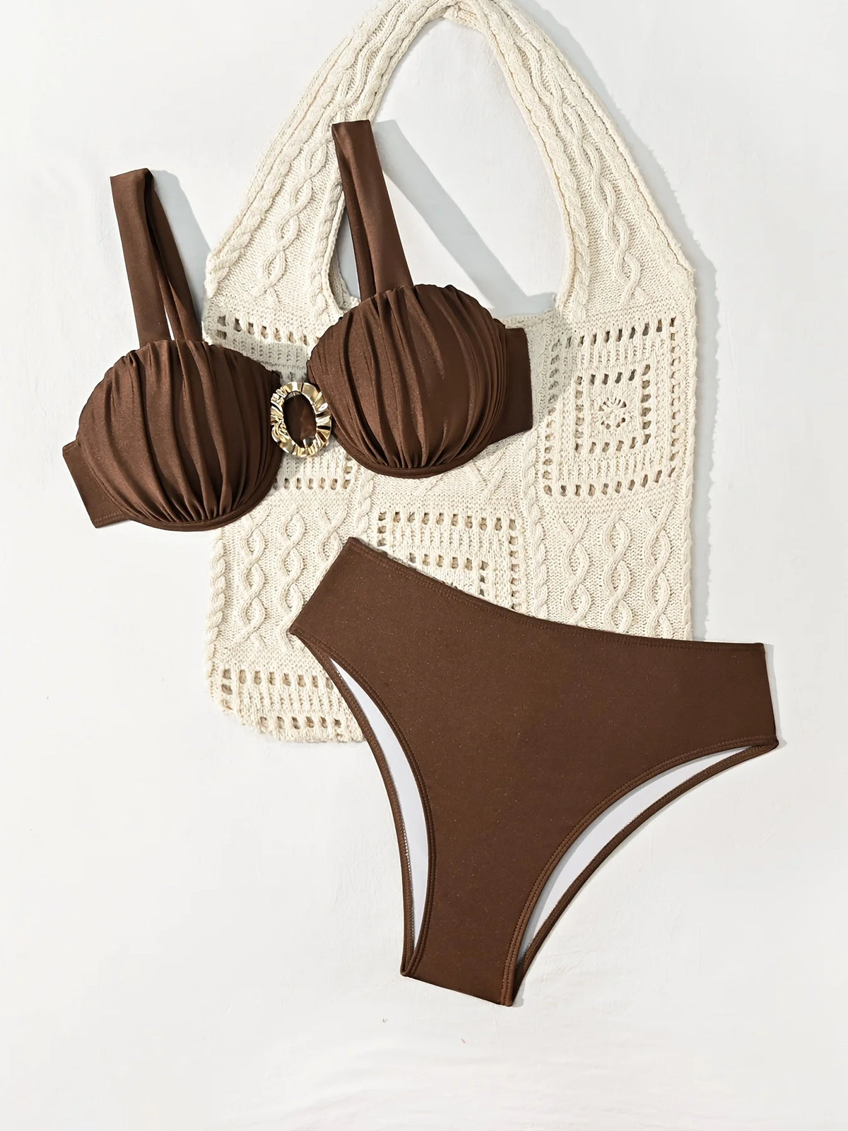 ZTVitality Sexy Solid Push Up bikini Set 2026 New Arrival Padded Bra Undearwire Swimsuit Women Swimwear Summer Beachwear Biquini