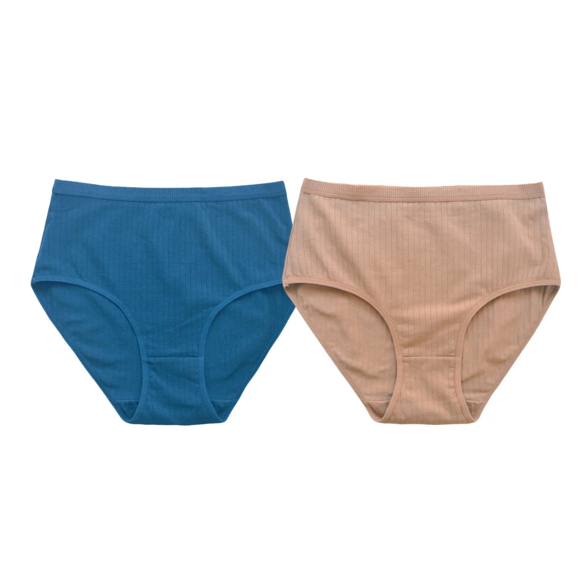 2Pcs/Set Women Cotton Panties High Waist Briefs Breathable Underwear Female Underpants Plus Size Sexy Lingerie S-XXL 8 Colors