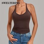Yoga Tank Top Woman's Breathable Sports Underwear Gym Fitness Vest Shockproof Push-up Runnings Bra Female Yoga Workout Underwear