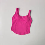 Women's fitness sports vest, camisole, beautiful back, running, shock-absorbing, gathering and slimming, naked feeling, worn ext