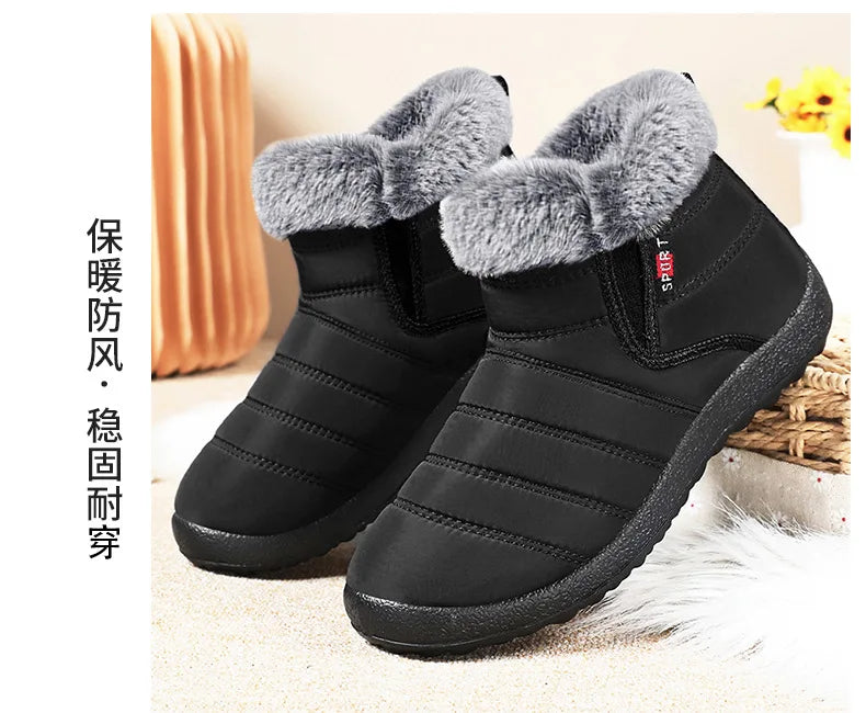Outdoor Snow Boots CoupleHikingMen's Shoes, Women'sSkiHigh-Top Cotton Shoes, Cold-Proof Men's Boots, Women's 2026